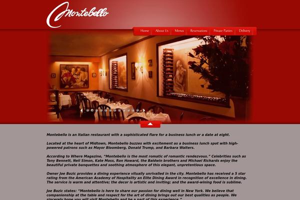 montebellonyc.com site used MyRestaurant