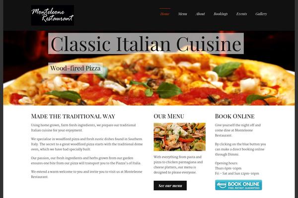 Nosh theme site design template sample