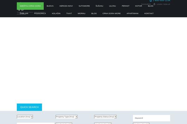 Site using Inspiry-real-estate plugin