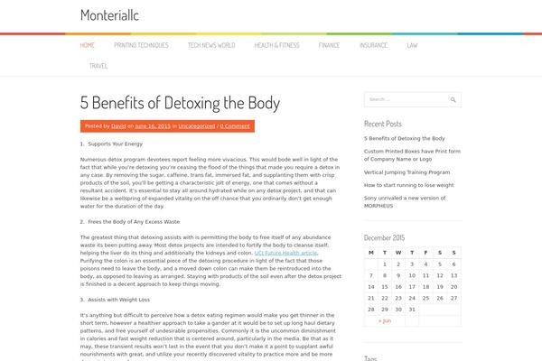 Patus theme site design template sample