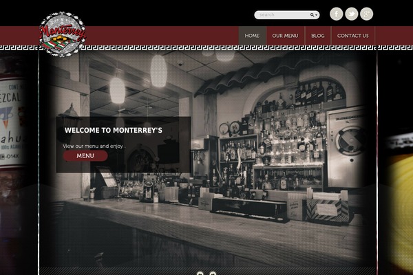 Fine-food theme site design template sample