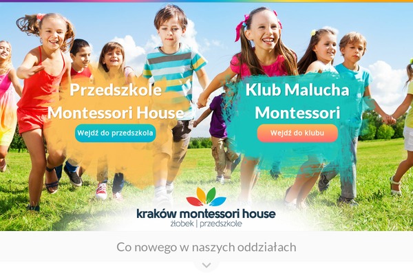 Montessori theme site design template sample