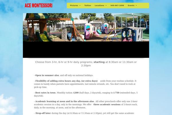 Pekaboo theme site design template sample