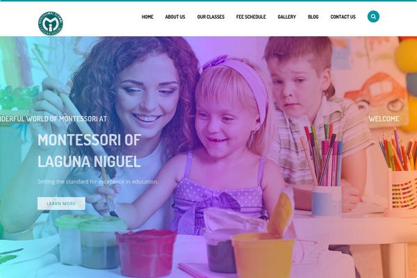Kindergarten theme site design template sample