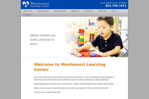 Montessori theme site design template sample