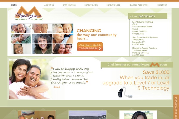 Montezuma theme site design template sample
