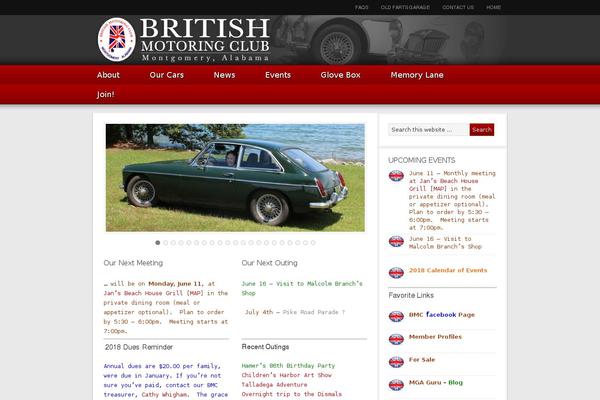 Magazine theme site design template sample