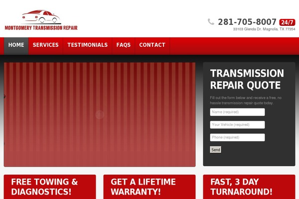 montgomerytransmissionrepair.com site used Theme453901