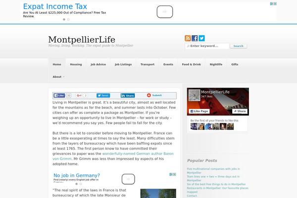 City Guide theme site design template sample