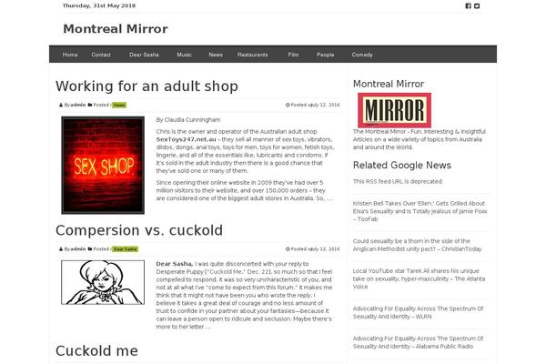 Smart Magazine theme site design template sample