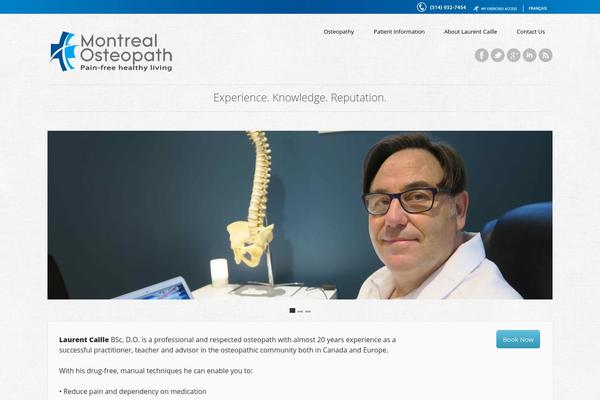 montrealosteopath.com site used Responsy