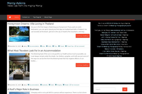 Magazine Style theme site design template sample