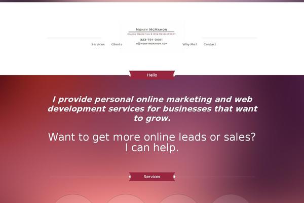 montymcmahon.com site used Wp_mustache5-v1.3