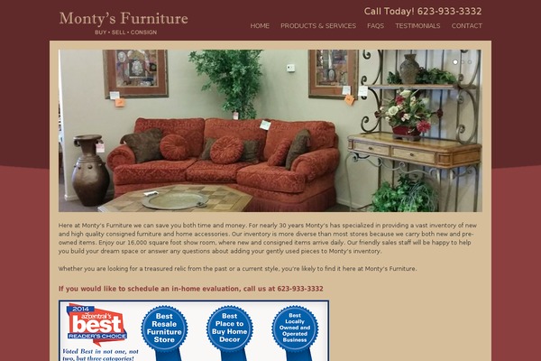 montysfurniture.com site used Verse-wp
