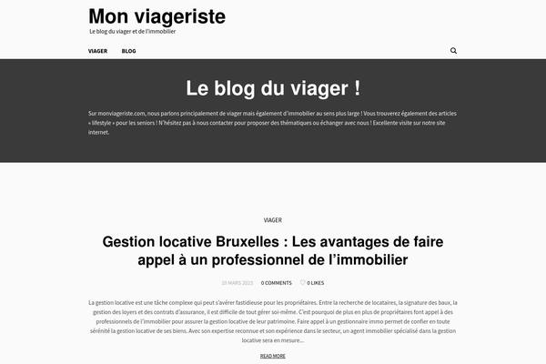 monviageriste.com site used Blogosphere