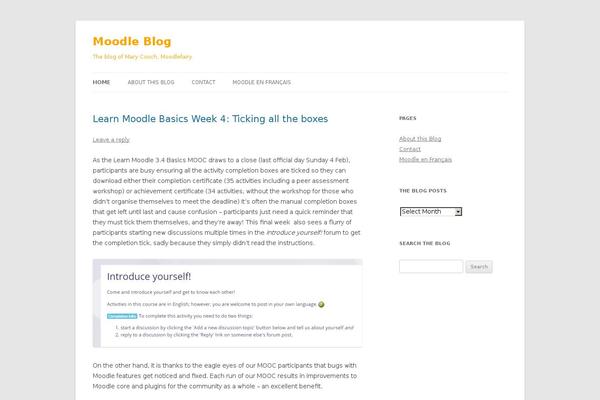 Twenty Twelve theme site design template sample