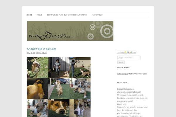 Twenty Twelve theme site design template sample