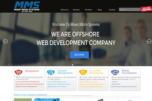Site using Expert Village Media Portfolio plugin