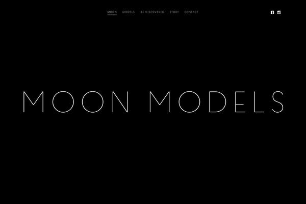 moonmodels.lv site used Luminary