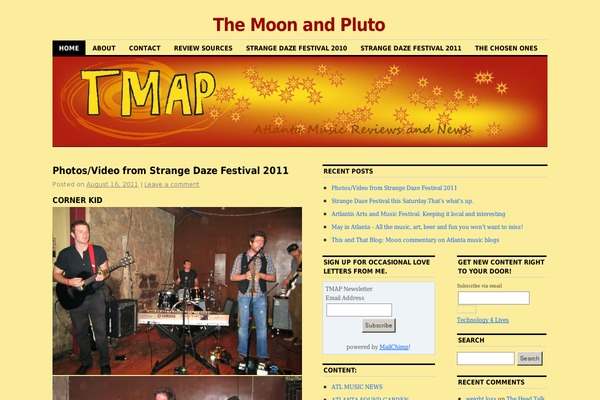 Site using Featured Content Showcase plugin