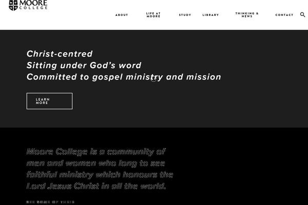 moore.edu.au site used Moore-theme