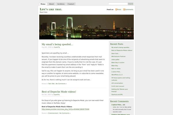 Misty Look theme site design template sample