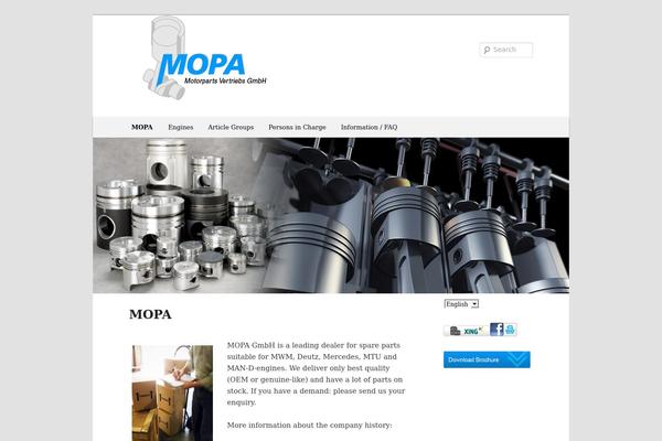 mopa-gmbh.de site used Twenty Eleven