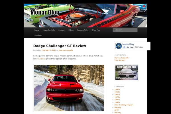 Site using Twenty Eleven Theme Extensions plugin