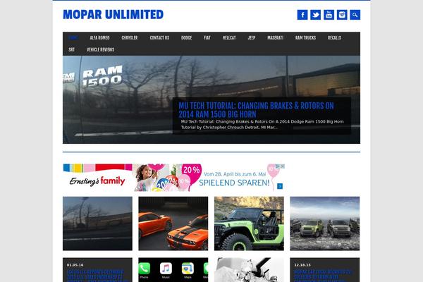 Magazino theme site design template sample