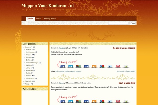 moppenvoorkinderen.nl site used Oriental_nl