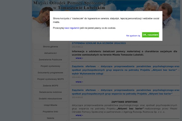 Site using EU Cookie Law Compliance plugin