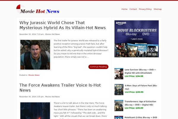 Radius theme site design template sample