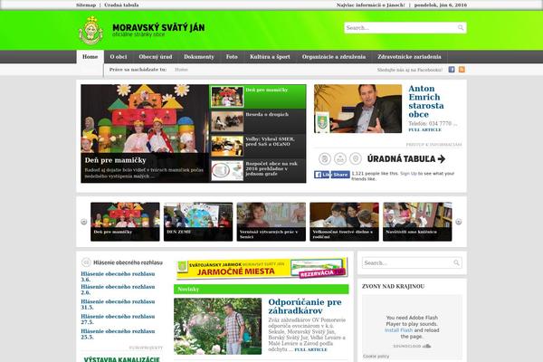 Local News theme site design template sample