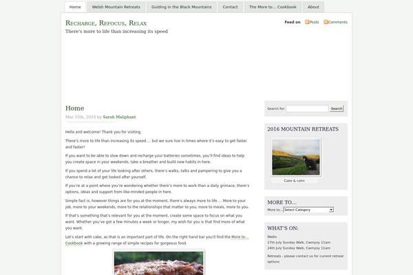 Misty Look theme site design template sample