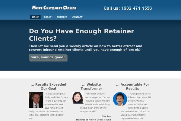 Squared theme site design template sample