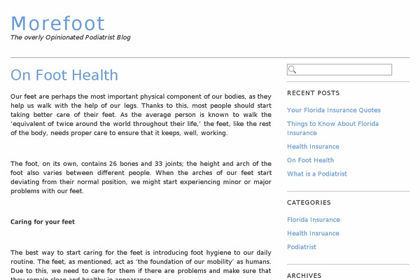 morefoot.com site used Serena
