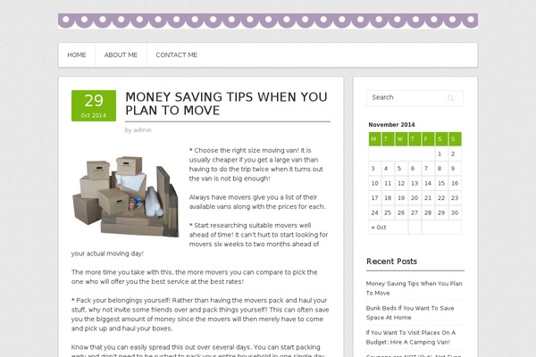 Contango theme site design template sample