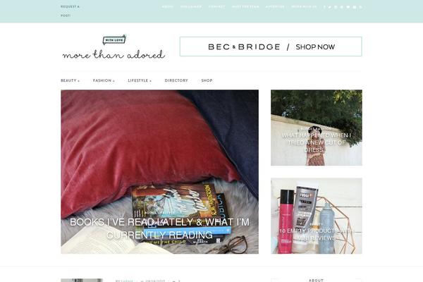 morethanadored.com site used Themelia