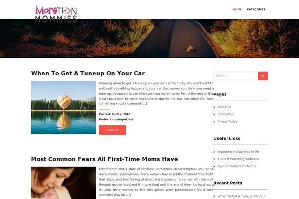 Vega theme site design template sample