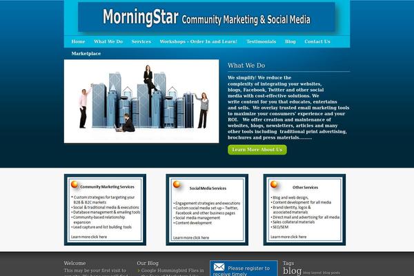 Metric theme site design template sample