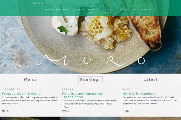 moro.co.uk site used Moro