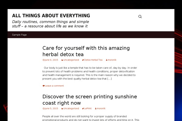 Revised theme site design template sample