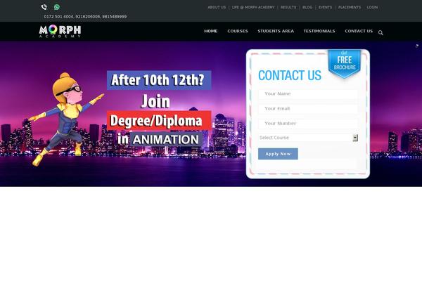 morphacademy.com site used Morph