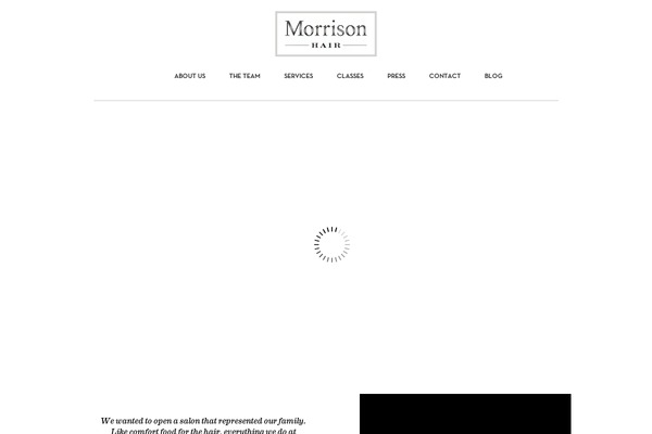 Morrison theme site design template sample