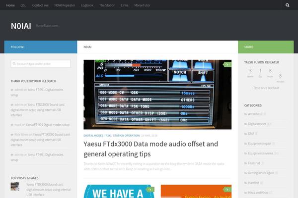 Receptar theme site design template sample
