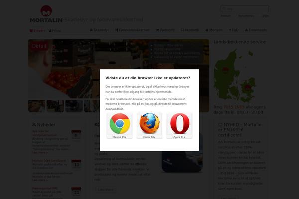 Site using Browser Rejector plugin