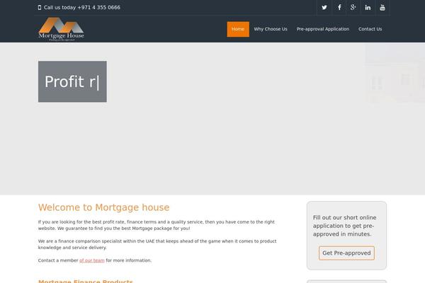mortgagehouseuae.com site used Kstheme