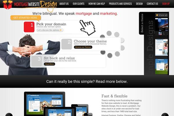 Modular theme site design template sample