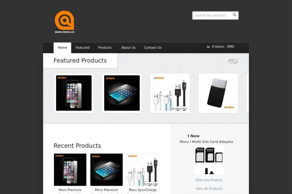 Wootique theme site design template sample