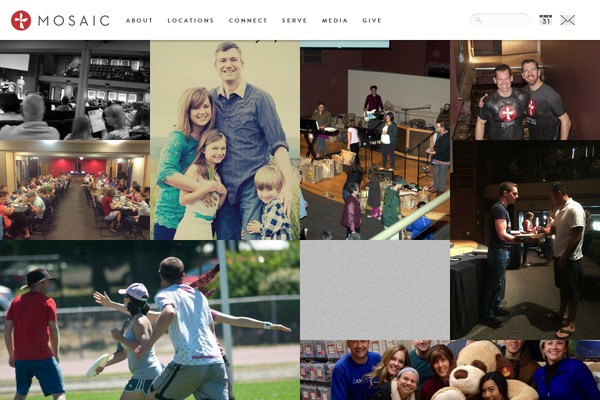 Mosaic theme site design template sample